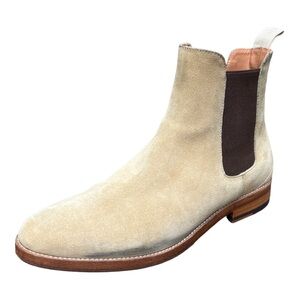 New Republic Men’s 40.5 (7 1/2) Ventura Chelsea Tan Suede Boots, Suede Booties